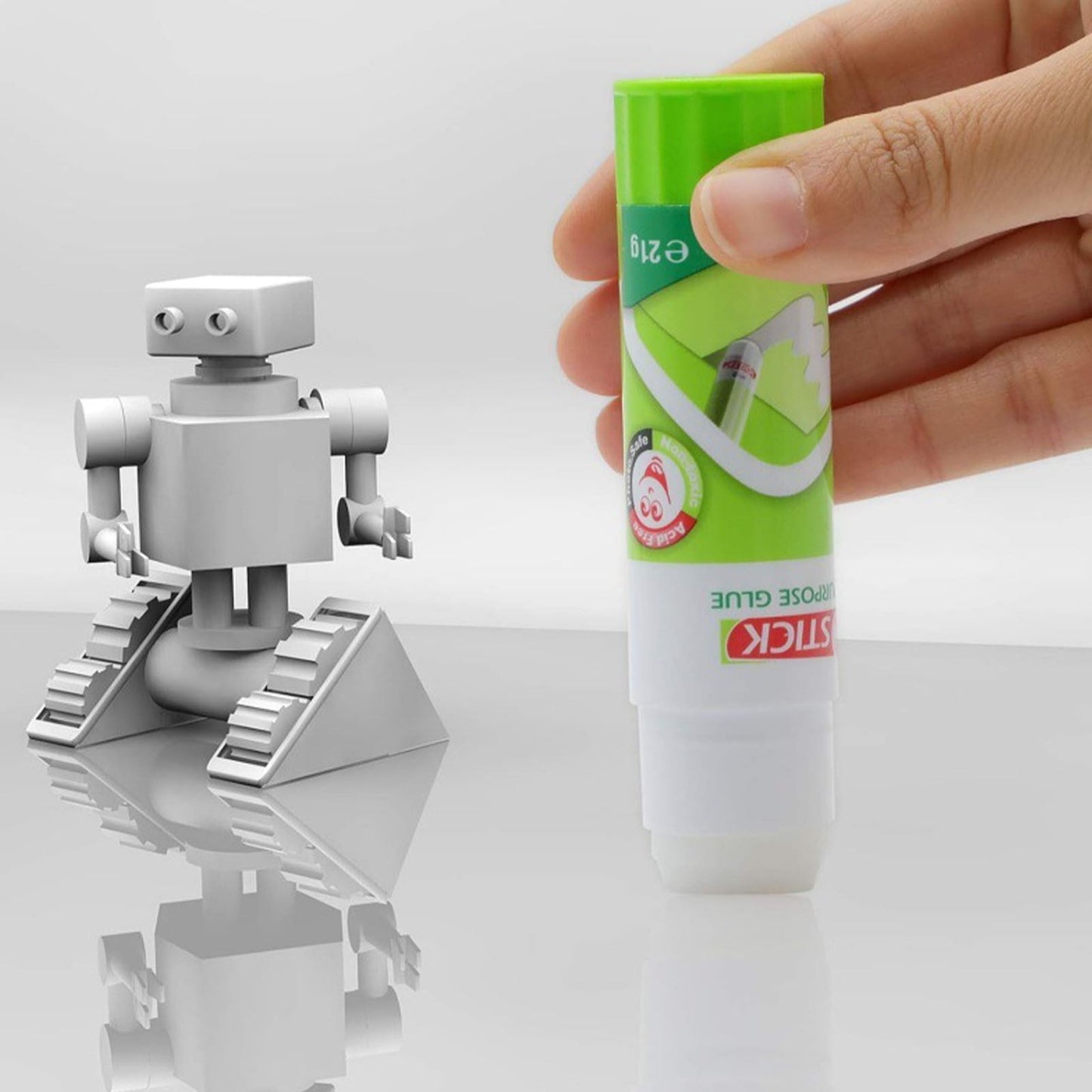 Dusknt Solid glue, Glue Sticks Solid Adhesive for Hot Bed Print Filament,Convenient To Carry Solid Adhesive