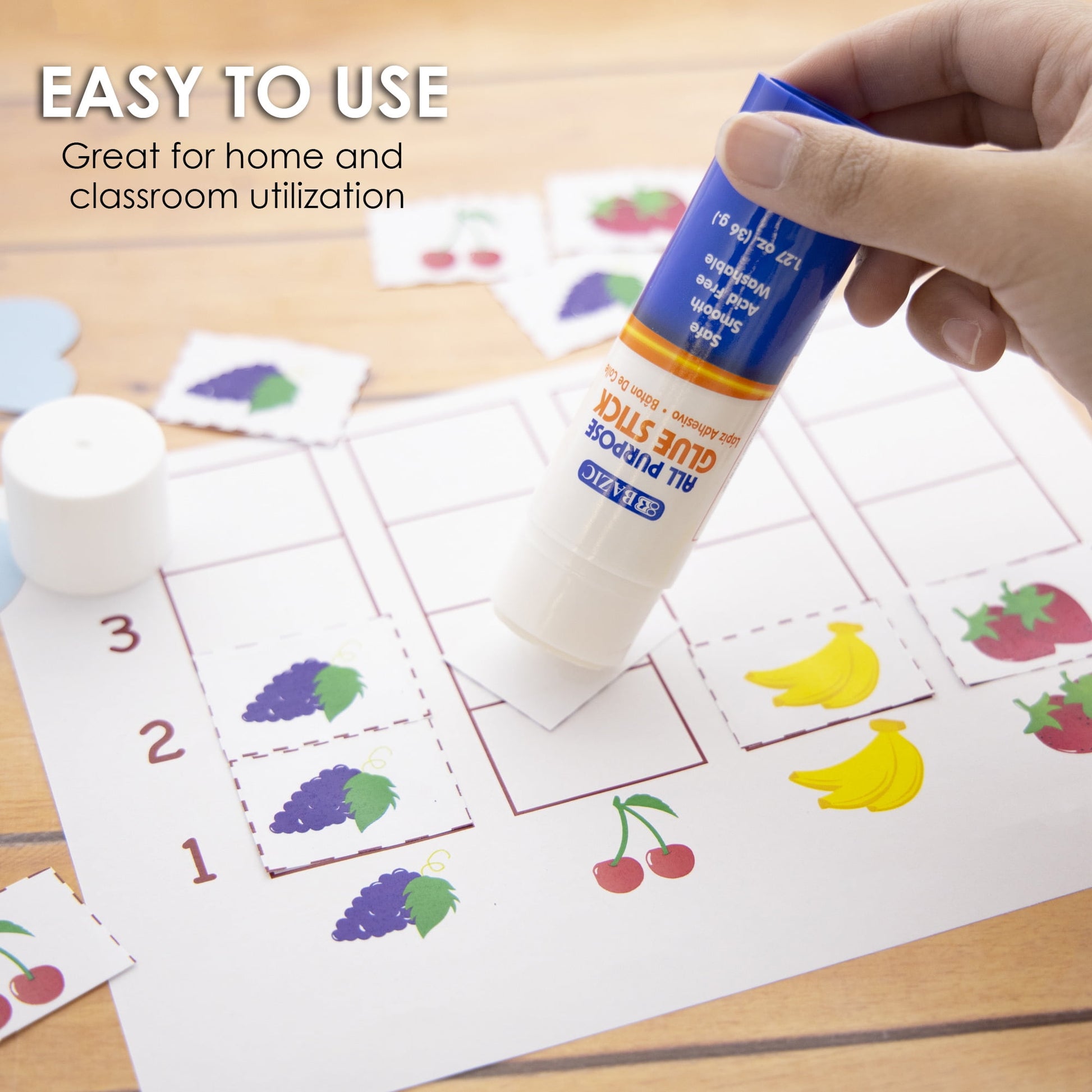 BAZIC Premium Jumbo Glue Stick 36g/1.27 Oz, Acid Free, Glue Sticks, 2-Packs