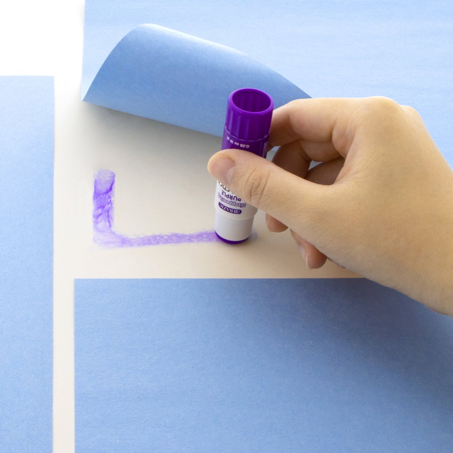 BAZIC Washable Disappearing Purple Glue Stick 8g Acid Free Glue Sticks, 12-count