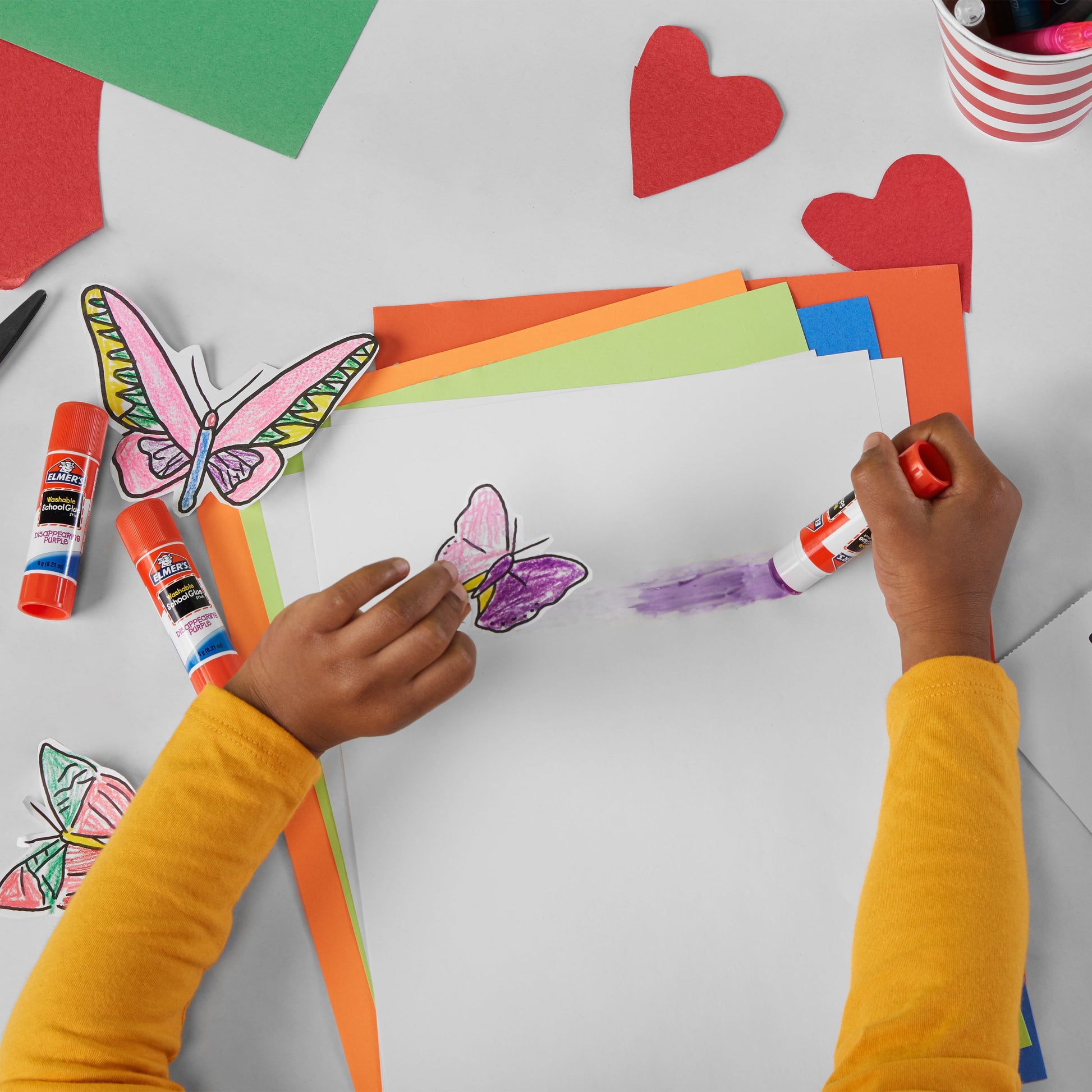 (2 pack) Elmer's Disappearing Purple School Glue Stick, Washable, 22 Gram, 1 Count