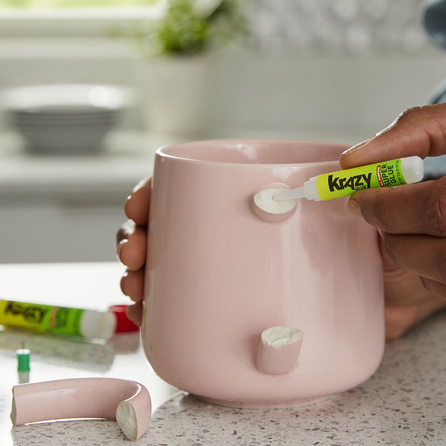 Krazy Glue, All Purpose Super Glue, Precision Tip, 2 G, 2 Count, 10 Second Dry Time