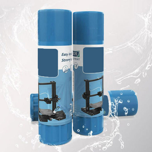 3D Printer Solid Glue Stick - Water-Soluble PVP Adhesive for Glass, PEI & Heated Beds - Prevents Warping, Easy Cleanup - 1 Pack