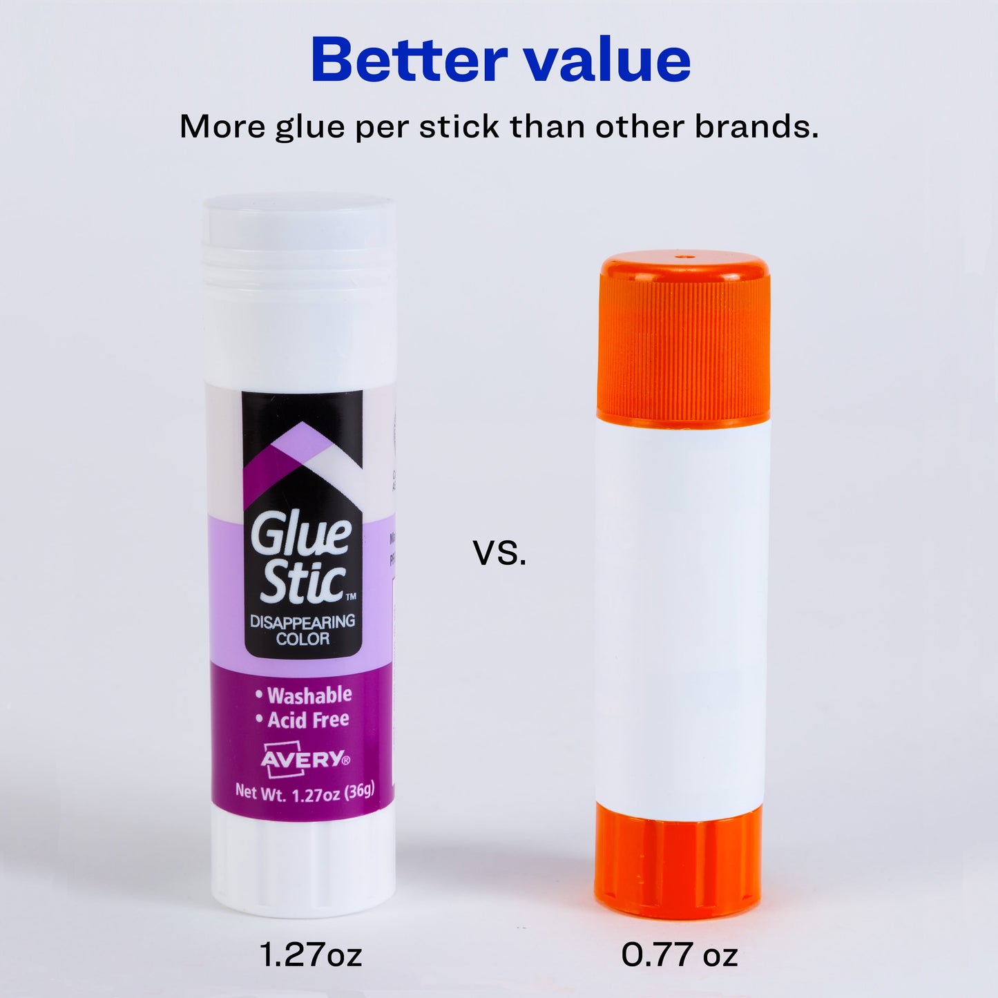 Avery Glue Stic(TM), Purple Glue Sticks, 1.27oz, 6 Total (98071)