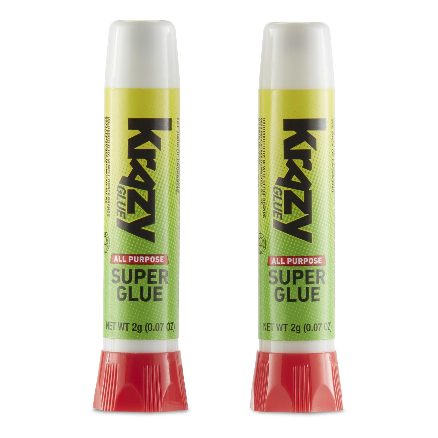 Krazy Glue, All Purpose Super Glue, Precision Tip, 2 G, 2 Count, 10 Second Dry Time