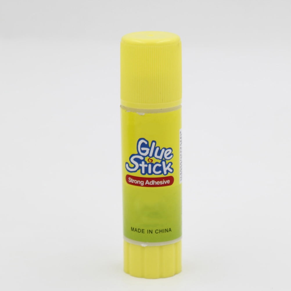 LEORX 12pcs Strong Adhesive Glue Sticks for Students Yellow Color Practical Stationery Supplies 9g Each