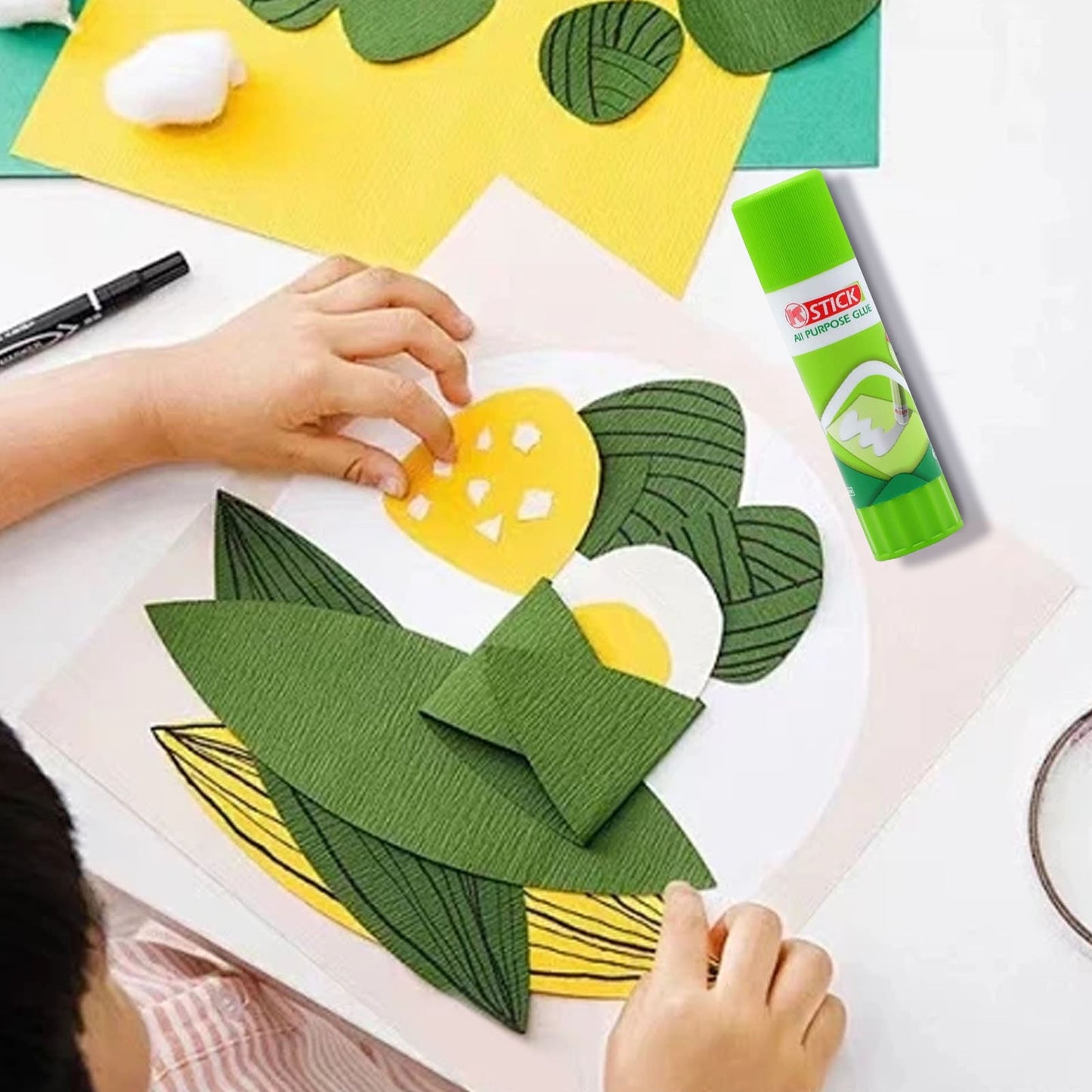 Dusknt Solid glue, Glue Sticks Solid Adhesive for Hot Bed Print Filament，Convenient To Carry Solid Adhesive