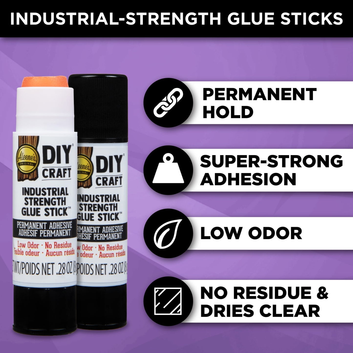 (3 pack) Aleene’s DIY Craft Industrial Strength Glue Sticks, 2 - .28 oz