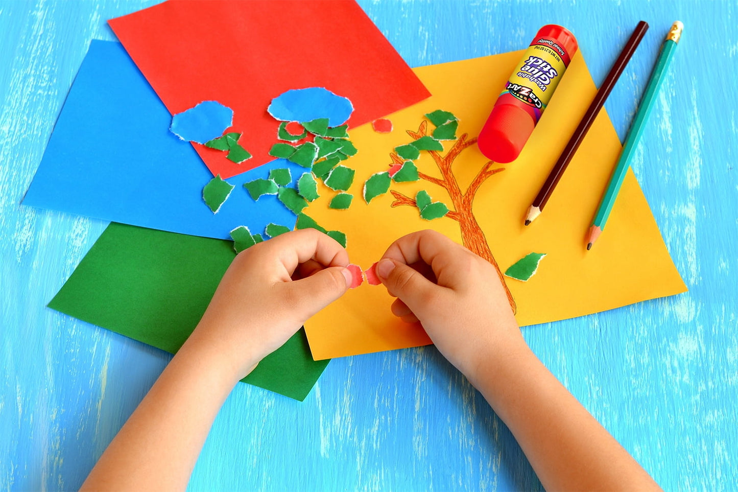 Cra-Z-Art Washable Glue Sticks, Disappearing Purple, 6 Count, Total Weight 1.29oz