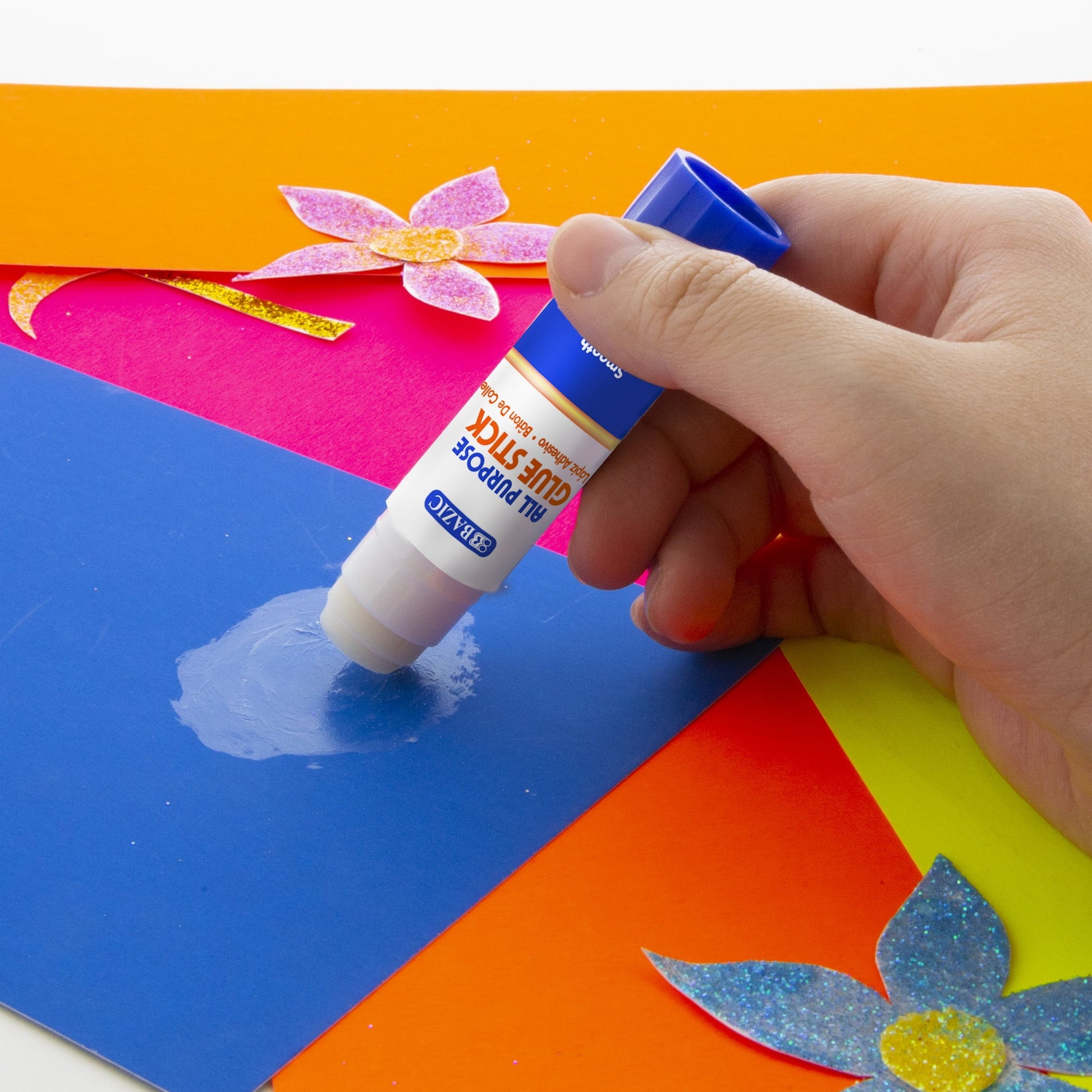 BAZIC Premium Glue Stick 8g, White Glue Sticks Acid Free (4/Pack), 1-Pack